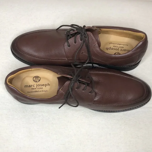 Marc Joseph New York Handcrafted in Brazil Men Size 10,5 Brown NEW never worn - Picture 5 of 12